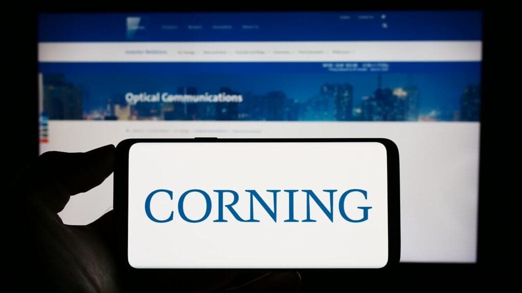 Corning firma acuerdo multimillonario de fibra óptica con Amazon